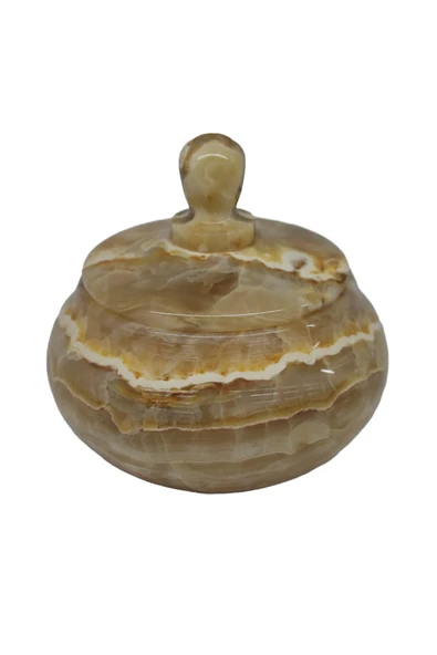 taru pasaj "El Yapımı 5 İnç Oniks Şekerlik - Dekoratif ve Şık" ürün görseli