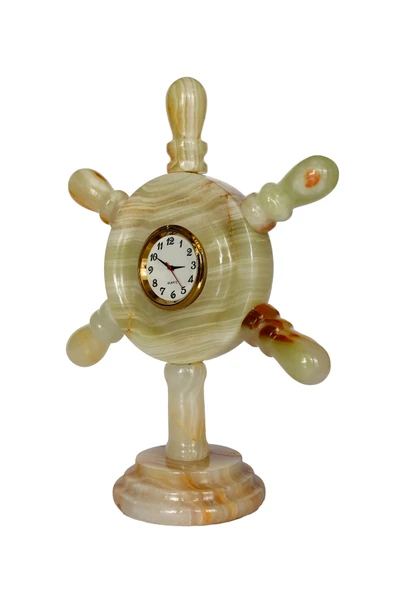 taru pasaj Oniks Doğal Taş Masa Saati – Şık ve Dekoratif Dümen Saat - Resim 2