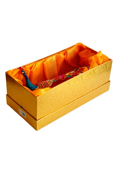 taru pasaj Kristal Taşlı Tavus Kuşu Biblo ve Mücevher Kutusu – 12x22x9 cm, Hediyelik Dekoratif Figür - Resim 4