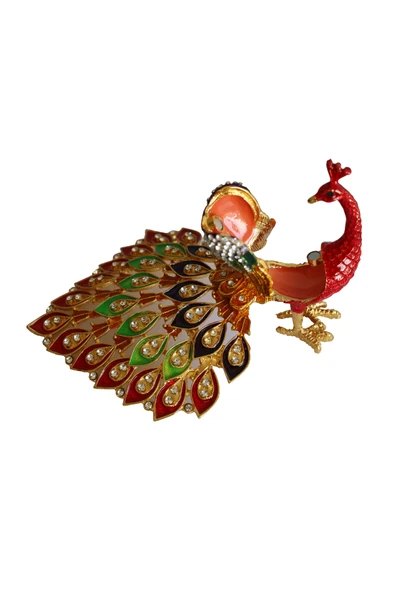 taru pasaj Kristal Taşlı Metal Tavus Kuşu Biblo – Dekoratif ve Şık Aksesuar - Resim 7