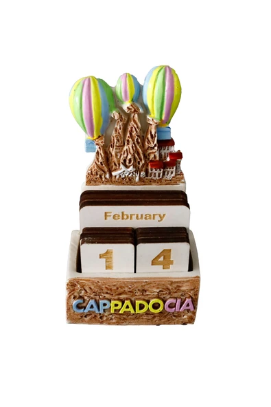 taru pasaj Renkli Dekoratif Hediyelik Masa Takvimi - Cappadocia Temalı, Süs Eşyası ve Pratik Tarih Gösterimi - 6