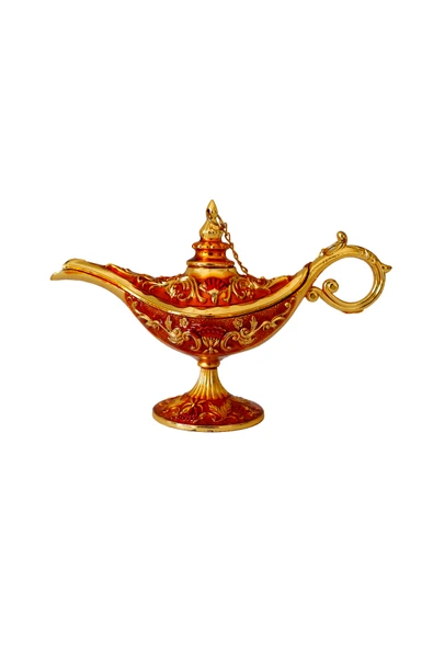 taru pasaj Dekoratif Alaaddin Sihirli Lambası - Vintage Tasarım, 13x8.5 cm ürün görseli