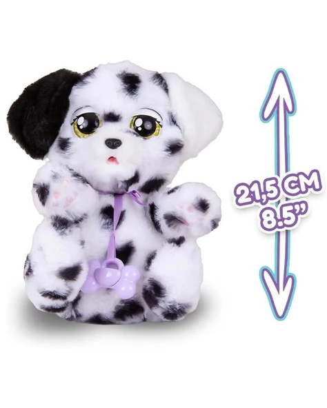 Baby Paws Sesli Yavru Köpek Pelüş Dalmaçyalı Mor Çanta - Resim 2