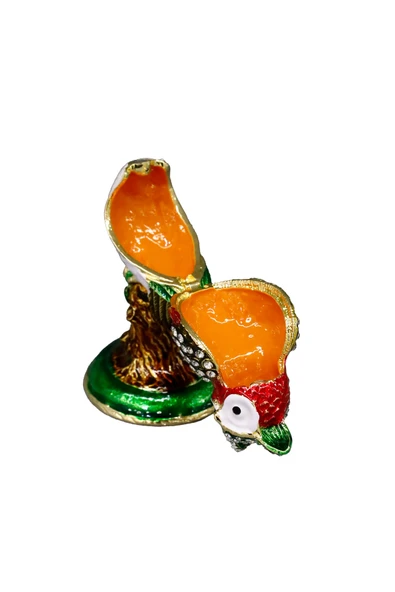 taru pasaj Kristal Taşlı Metal Baykuş Dekoratif Aksesuar - Şık ve Zarif Dekorasyon Ürünü - Resim 4