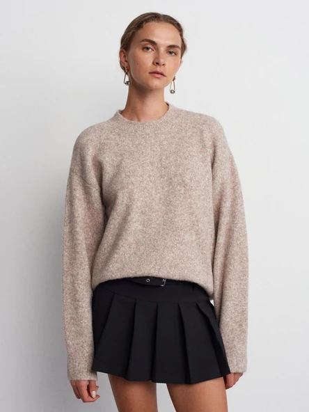 10640 DİLVİN BİSİKLET YAKA YUMUŞAK DOKULU TRİKO KAZAK - Resim 10