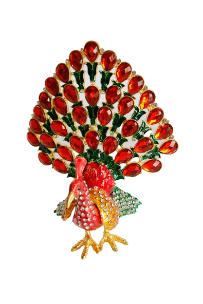 taru pasaj Kristal Taş İşlemeli Metal Tavus Kuşu Biblo – Dekoratif Şık Tasarım, 14x12 cm ürün görseli