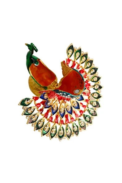 taru pasaj Kristal Taşlı Dekoratif Tavus Kuşu Biblosu - Zarif ve Şık Tasarım - Resim 4