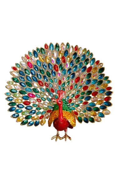 taru pasaj Lüks Kristal Taşlı Metal Tavus Kuşu - Renkli Dekoratif Aksesuar ürün görseli