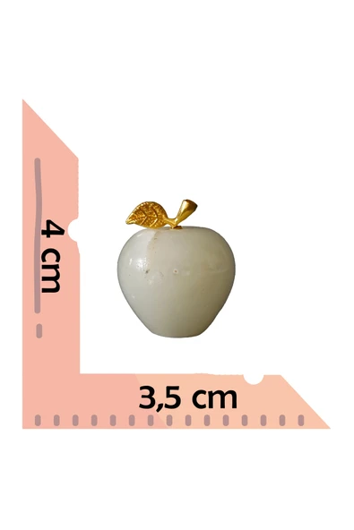 taru pasaj El Yapımı 3’lü Oniks Elma Figür Seti – Şık ve Doğal Dekorasyon Ürünü - Resim 3