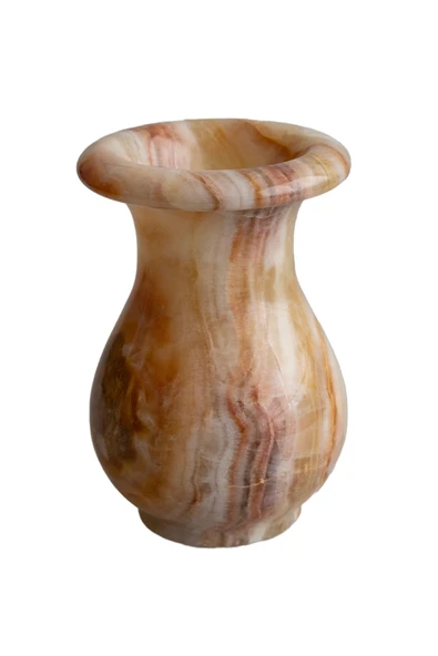 Oniks Ev Dekorasyon: , Doğal Taş, Kupa, Vazo - Damarlı Akik Taşından, Dekoratif Vazo, - Resim 3