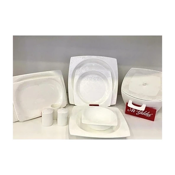Aryıldız Bone Square 60 Parça Yemek Takımı 45004 ürün görseli