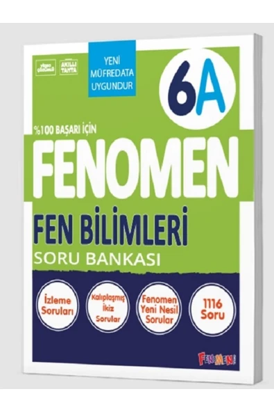 Fenomen Okul 2026 6. Sınıf Fen Bilimleri A Soru Bankası Yeni Nesile Kolay Geçiş Güncel Müfredat ürün görseli