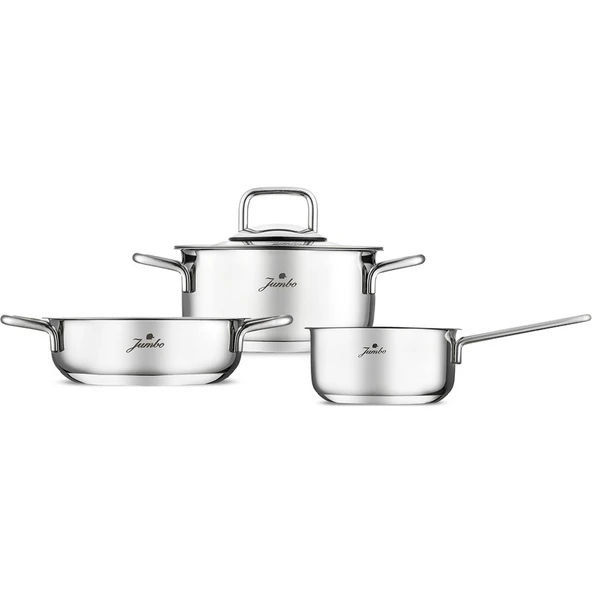 Jumbo Lyon 4 Parça Midi Çelik Tencere Seti ürün görseli