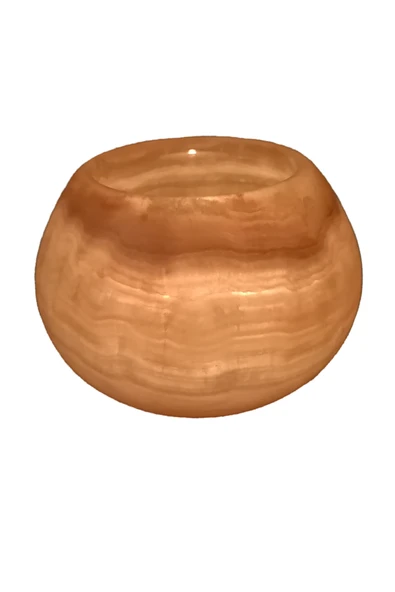 taru pasaj El Yapımı Doğal Oniks Taş Hacıyatmaz Mumluk – Zarif ve Dayanıklı