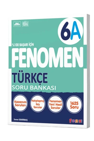 6. Sınıf Fenomen Türkçe A Soru Bankası Fenomen Yayınları ürün görseli 1