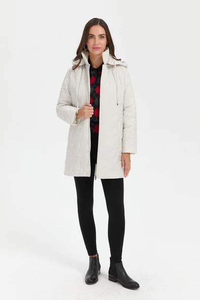 24419 DESEN TFS YANLARI ÇITÇITLI İRİ YAPRAK DESENLİ PY ARA BOY KAPİTONE KABAN - Resim 3