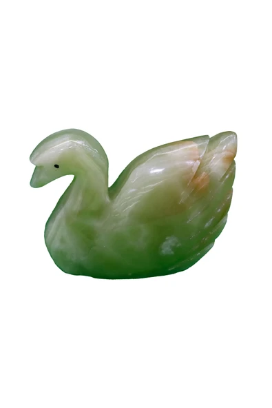 taru pasaj Doğal Oniks Taş Kuğu Figürü - Dekoratif El Yapımı Biblo ürün görseli