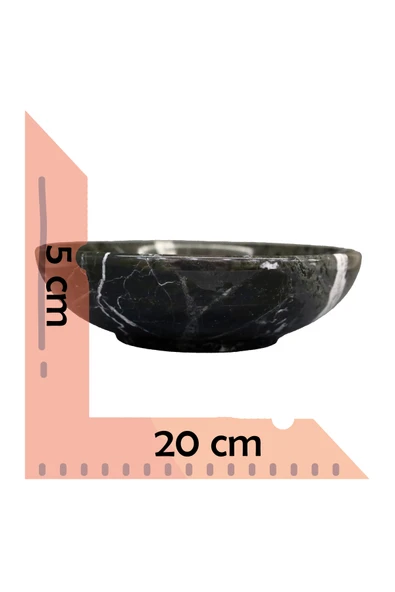 taru pasaj El Yapımı Oniks Taş Çanak – 20 cm Dekoratif Kase - Resim 2