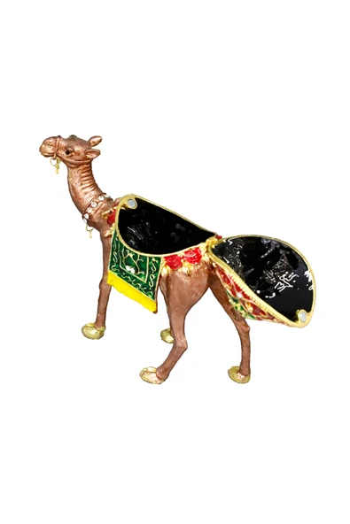 taru pasaj Kristal Taş İşlemeli Metal Deve | Benzersiz Hediyelik Biblo - Resim 3