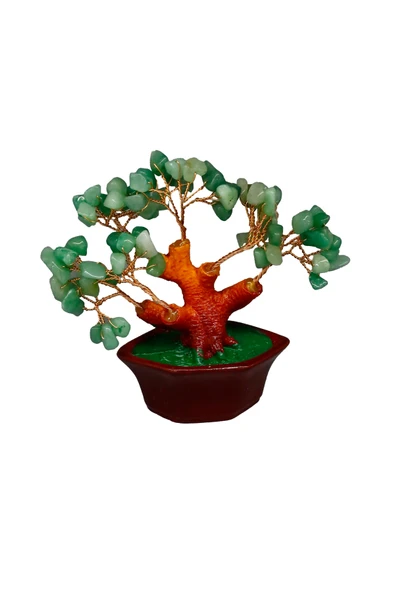 taru pasaj Yeşim Doğal Taş Bonsai Ağacı - Dekoratif Şans ve Bereket Ağacı - Resim 5