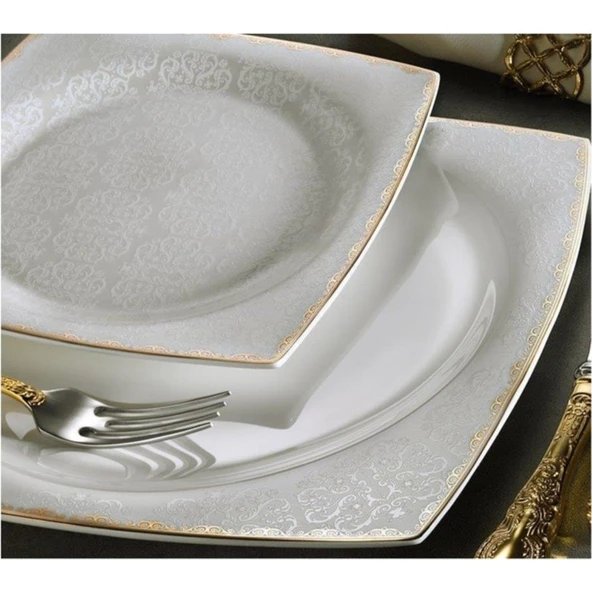 Aryıldız Bone Square Porselen 60 Parça Yemek Takımı 31018 ürün görseli