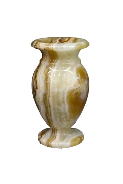 taru pasaj Oniks Doğal Taş Küp Vazo – 12 cm Dekoratif El Yapımı Ürün - Resim 2