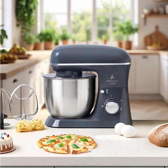 Aryıldız Power Chef Stand Mikser Antrasit ürün görseli