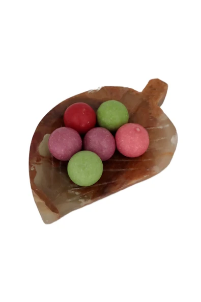 taru pasaj "Kahve Yanına Özel Oniks Ceviz Yaprağı Lokumluk - Doğal ve Zarif Dokunuş" - Resim 6