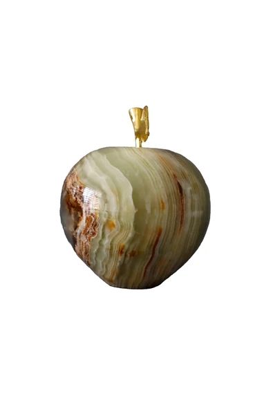 taru pasaj El Yapımı Oniks Doğal Taş Elma Biblo – Özel Hediye Seçeneği ürün görseli