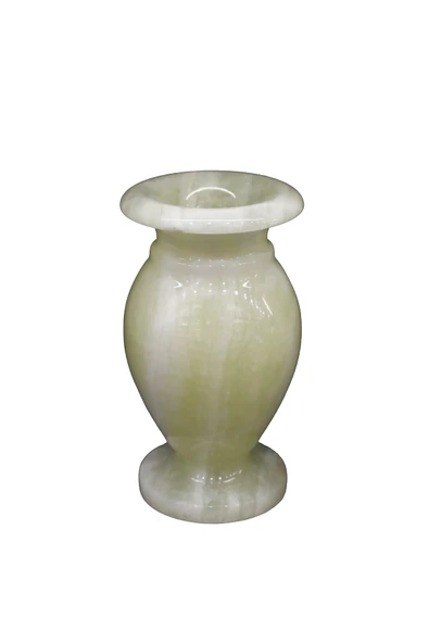 taru pasaj Oniks Doğal Taş Küp Vazo – 12 cm Dekoratif El Yapımı Ürün - Resim 2