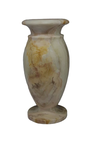 taru pasaj "Doğal Oniks Küp Model Vazo – 20 cm El Yapımı Dekoratif Tasarım" - Resim 6