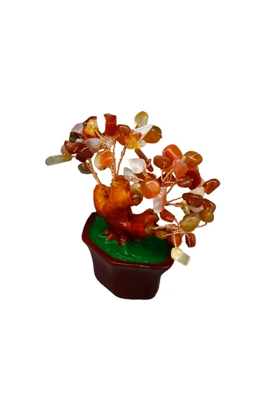 taru pasaj Karnelyan Doğal Taşlı Bonsai Hayat Ağacı – Enerji, Tutku ve Motivasyon Kaynağı! - Resim 5