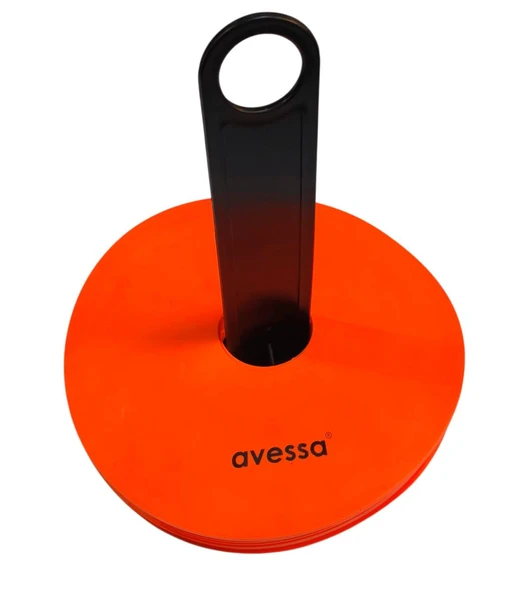 Avessa Cnk-87 Kauçuk Antrenman Çanağı Seti 10lu Turuncu - Resim 3