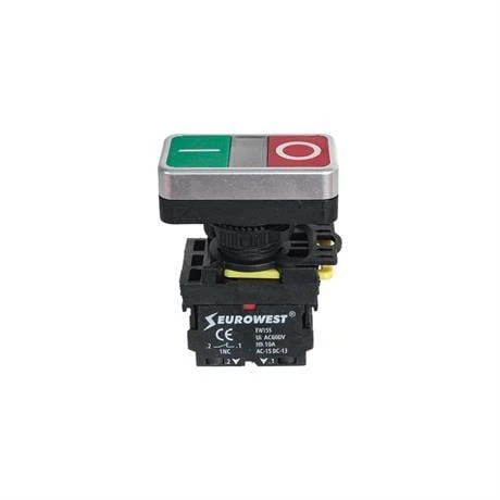 Eurowest İkiz Buton 1NO+1NC Start-Stop 22mm  ( 2 ADET ) - Resim 2