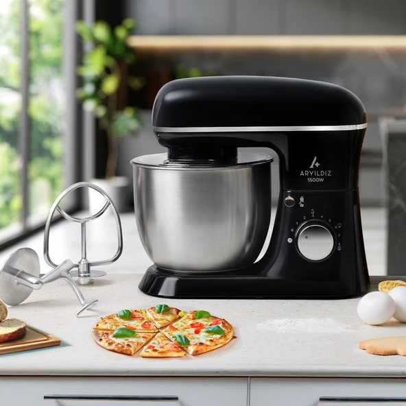 Aryıldız Power Chef Stand Mikser Siyah ürün görseli