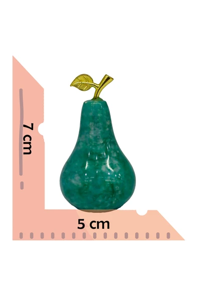taru pasaj Dekoratif Armut Figürü - El Yapımı Şık Ev ve Ofis Aksesuarı - Resim 2