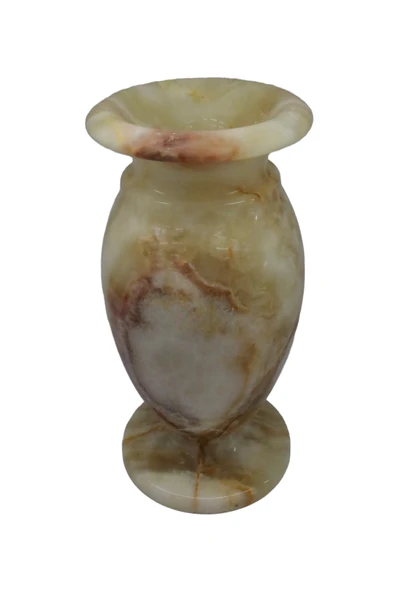 taru pasaj "Doğal Oniks Küp Model Vazo – 20 cm El Yapımı Dekoratif Tasarım" ürün görseli