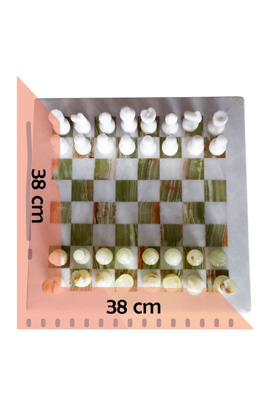 taru pasaj El Yapımı Doğal Taş Satranç Takımı – Özel Hediye Seçeneği ürün görseli