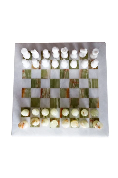 taru pasaj Yeşil Beyaz Oniks Satranç Takımı – Şıklığın ve Zarafetin Buluştuğu Tasarım - Resim 3