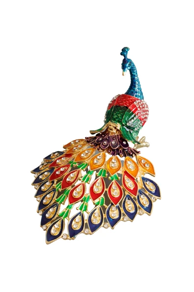 taru pasaj Kristal Taşlı Metal Tavus Kuşu Biblo – Dekoratif ve Şık Aksesuar ürün görseli