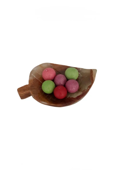 taru pasaj "Kahve Yanına Özel Oniks Ceviz Yaprağı Lokumluk - Doğal ve Zarif Dokunuş" - Resim 5