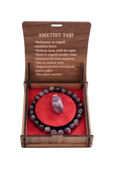 taru pasaj Ametist Taşı Bileklik & Kolye