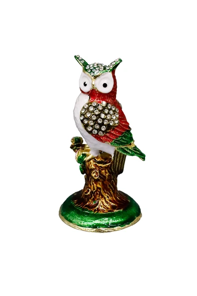 taru pasaj Kristal Taşlı Metal Baykuş Dekoratif Aksesuar - Şık ve Zarif Dekorasyon Ürünü ürün görseli