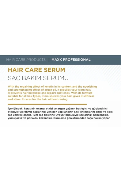 BEAUTY EXPERT Keratin & Argan Yağı Özlü Saç Bakım Serumu 100 ml - Resim 2