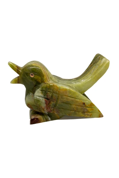 Oniks Doğal Taş Kuş Fiğürlü Biblo - Dekoratif Kuş Biblo ürün görseli