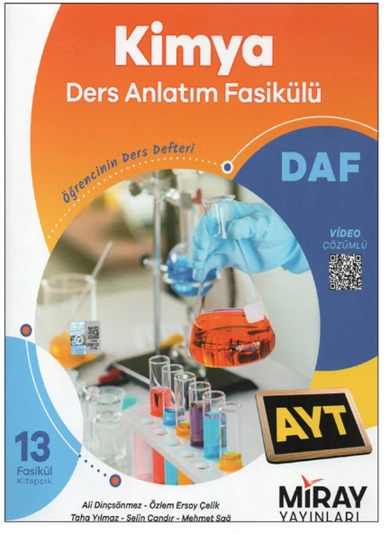 Miray AYT Kimya DAF Ders Anlatım Fasikülü ürün görseli