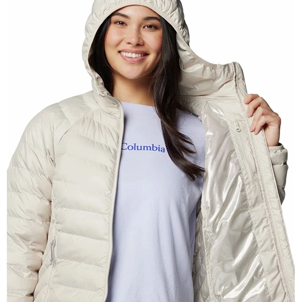 Columbia Powder Lite™ II Hooded Jacket Bej Kadın Outdoor Mont WK8123 - Resim 4