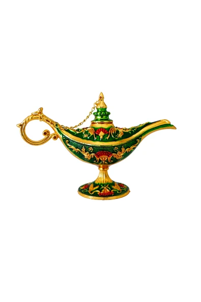 taru pasaj Dekoratif Alaaddin Sihirli Lambası - Vintage Tasarım, 13x8.5 cm - Resim 3