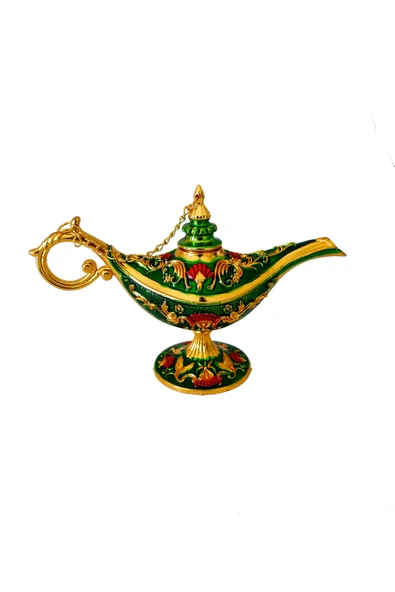 taru pasaj Dekoratif Alaaddin Sihirli Lambası - Vintage Tasarım, 13x8.5 cm ürün görseli