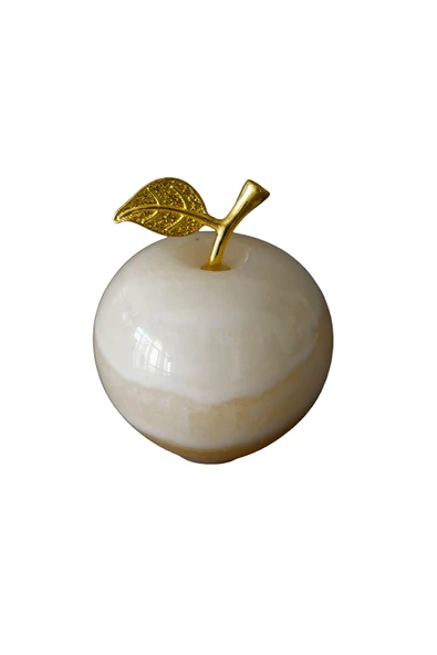 taru pasaj El Yapımı Oniks Doğal Taş Elma Biblo – Özel Hediye Seçeneği - Resim 4